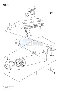 LT-Z400 (E33) drawing MUFFLER