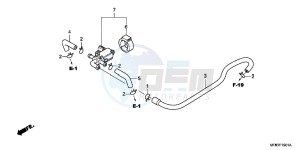 CB1000RB drawing AIR INJECTION CONTROL VALVE