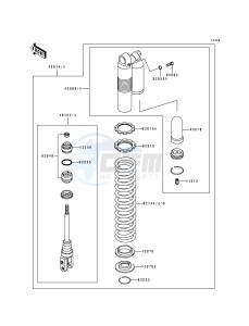 KX 250 H [KX250] (H1-H2) [KX250] drawing SHOCK ABSORBER