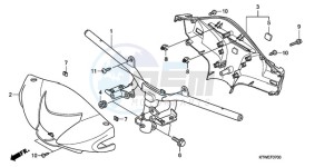 SH300AR9 France - (F / ABS CMF SPC TBX) drawing HANDLE PIPE/HANDLE COVER