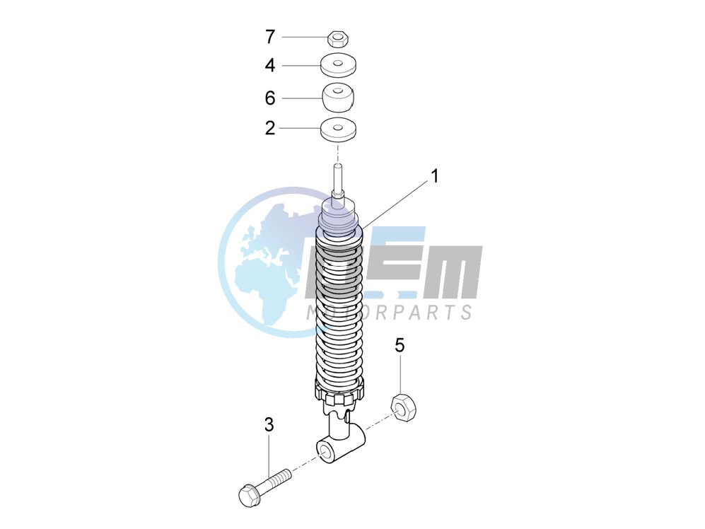 Rear suspension - Shock absorber/s