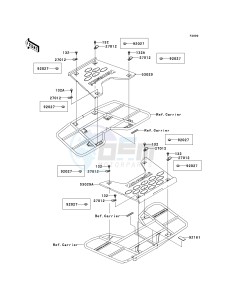 KVF 650 A [PRAIRIE 650 4X4] (A2) [PRAIRIE 650 4X4] drawing OPTIONAL PARTS-- CARRIER- -