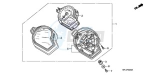 CBR1000RA9 UK - (E / ABS MKH MME REP) drawing METER