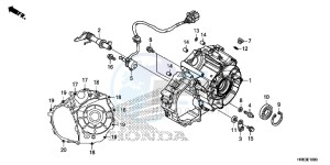 TRX500FA5H TRX500FA ED drawing REAR CRANKCASE COVER