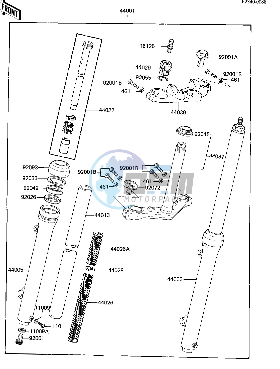 FRONT FORK -- -F_NO.007513- -