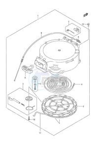 DF 25 drawing Recoil Starter