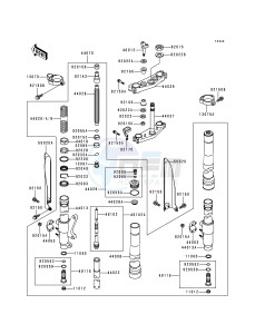 KX 250 K [KX250] (K3) [KX250] drawing FRONT FORK