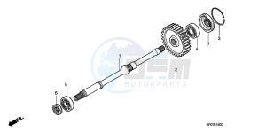 TRX500FEB drawing FINAL SHAFT