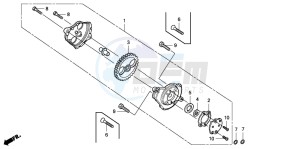 CRF100F drawing OIL PUMP