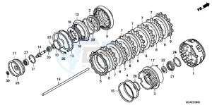 GL1800C drawing CLUTCH