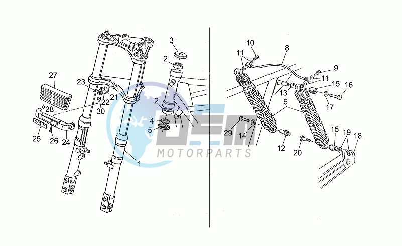 Front/rear shock absorber