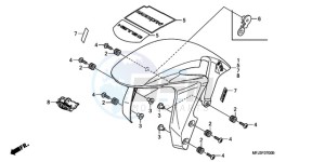 CBR600RR9 Europe Direct - (ED / MME) drawing FRONT FENDER