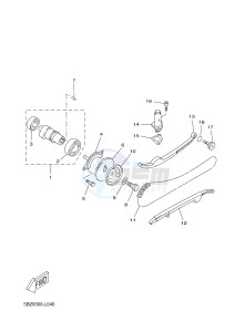 YPR250RA XMAX 250 ABS EVOLIS 250 ABS (2DLA 2DLA) drawing CAMSHAFT & CHAIN