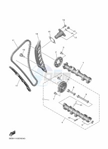 YZF690 YZF-R7 (BEBG) drawing CAMSHAFT & CHAIN