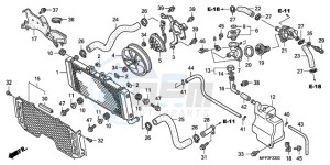 CB13009 BR / MME - (BR / MME) drawing RADIATOR (CB1300/CB1300S)