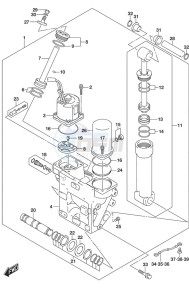 DF 300AP drawing Trim Cylinder w/Transom (X or XX)