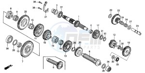 TRX350 FOURTRAX drawing TRANSMISSION