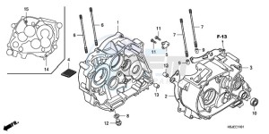 CRF100F9 Europe Direct - (ED / CMF) drawing CRANKCASE (CRF100F)