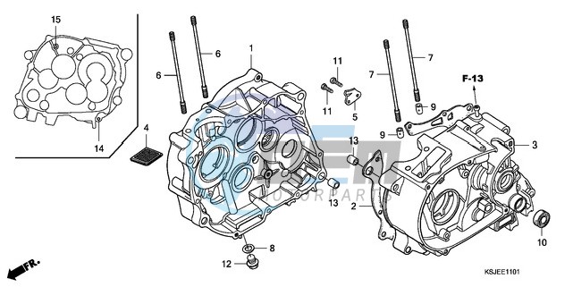 CRANKCASE (CRF100F)