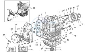 V 11 Cafe Ballabio 1100 drawing Crank-case