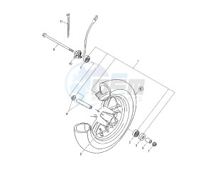 YN NEO'S 50 drawing FRONT WHEEL