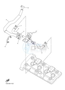 YZF-R1D 1000 (1KBV) drawing AIR INDUCTION SYSTEM