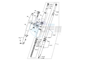 XVS A DRAG STAR CLASSIC 650 drawing FRONT FORK