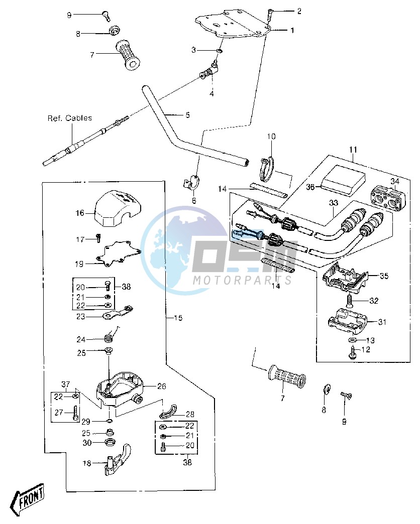 HANDLEBAR -- JS550-A6- -