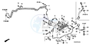 VFR1200FDC VFR1200F Dual Clutch E drawing BRAKE HOSE