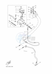 YZF125-A YZF-R125 (BGV2) drawing FRONT MASTER CYLINDER