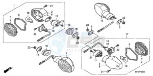 CB600F9 Spain - (SP / 25K) drawing WINKER