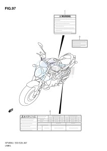 SFV650 (E3-E28) Gladius drawing LABEL (SFV650AL1 E33)