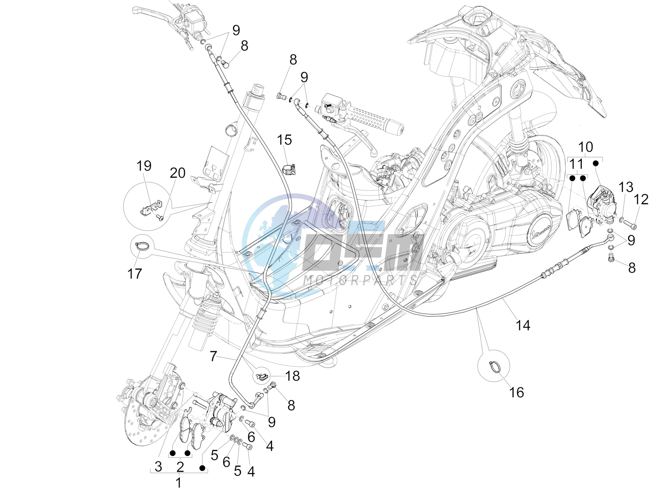 Brakes pipes - Calipers