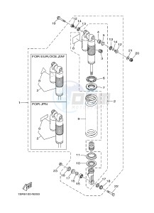 YZ125 (1SR9 1SRA 1SRB 1SRC 1SRC) drawing REAR SUSPENSION