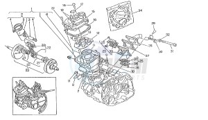 W4 6V 50 drawing CRANKSHAFT - CYLINDER 50