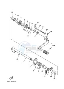 TT-R110E (B51U) drawing SHIFT SHAFT