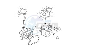 SENDA R BAJA - 125 CC 4T BAJA EU2 & EU3 drawing CRANKCASE COVER