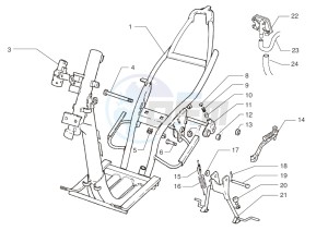 Ark AC 45 Yellow-Silver 50 drawing Chassis-Central stand