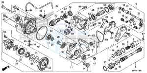 TRX420FPMD TRX420 Europe Direct - (ED) drawing FRONT FINAL GEAR