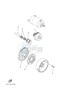 YFZ450 YFZ450D (1PD5 1PD6) drawing STARTER