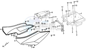 X'PRO 50 (45 KM/H) (AE05W4-FR) (L4-M1) (M1 - 2021) drawing COVERS