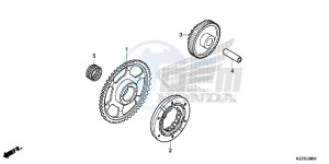 CRF250MF CRF250M UK - (E) drawing STARTING CLUTCH