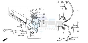 SH300 drawing FR. BRAKE MASTER CYLINDER (SH300/R)