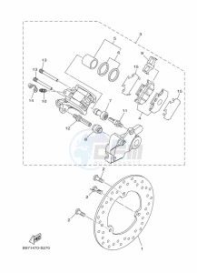 FZN250 (B8H5) drawing REAR BRAKE CALIPER