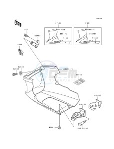 EX 500 A [EX500] (A4-A7) [EX500] drawing COWLING LOWERS -- EX500-A7- -