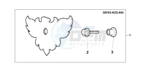 VT600C drawing AIR/C COVER EMBLE