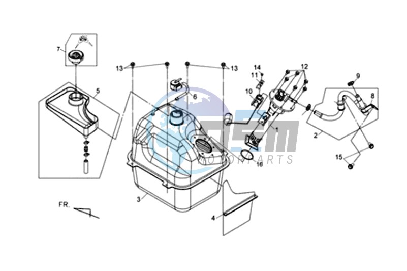 FUEL TANK - FUEL CUT