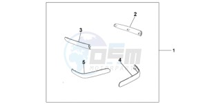 GL18009 Europe Direct - (ED / AB NAV) drawing CHROME SADDLEBAG