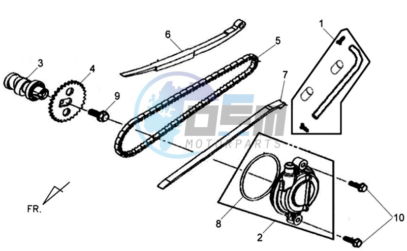 CHAIN / CHAIN TENSIONER / CHAIN GUIDE