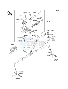 KFX700 KSV700-A2 EU drawing Front Master Cylinder